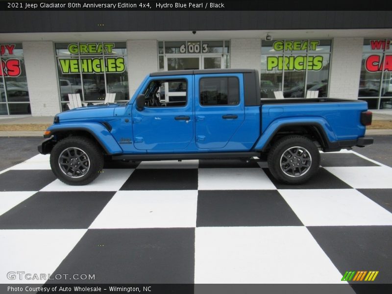 Hydro Blue Pearl / Black 2021 Jeep Gladiator 80th Anniversary Edition 4x4