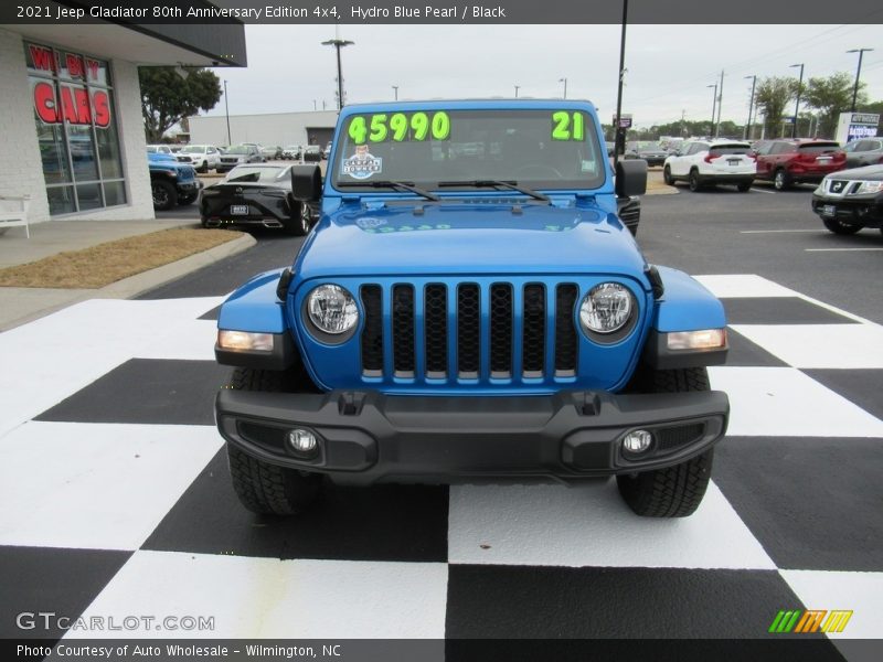 Hydro Blue Pearl / Black 2021 Jeep Gladiator 80th Anniversary Edition 4x4