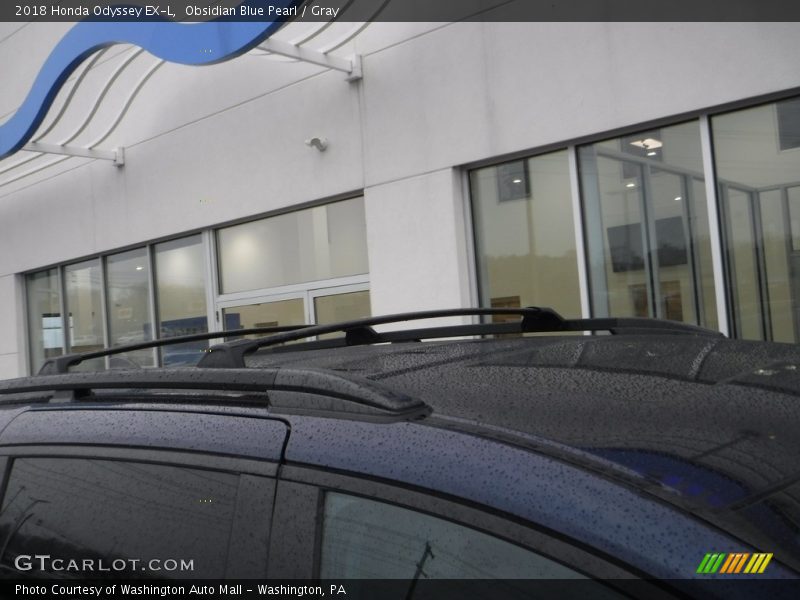 Obsidian Blue Pearl / Gray 2018 Honda Odyssey EX-L