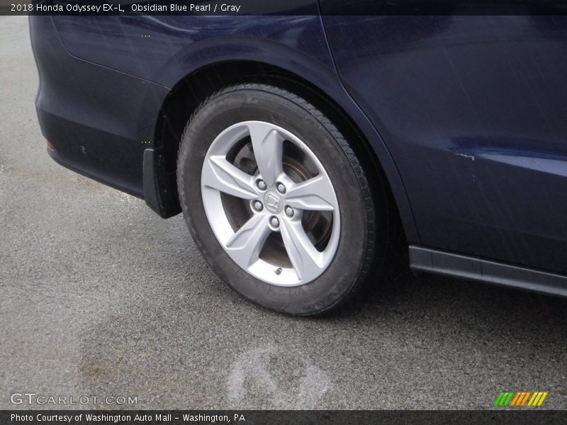 Obsidian Blue Pearl / Gray 2018 Honda Odyssey EX-L