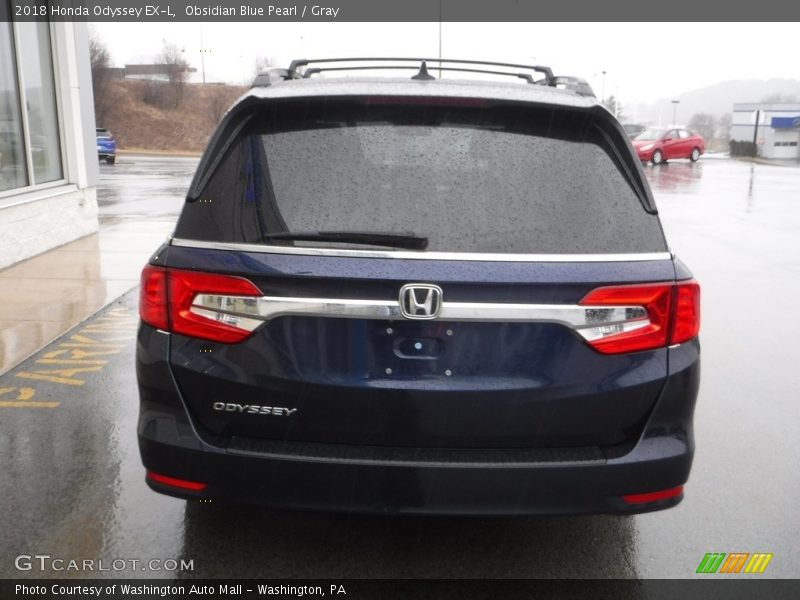 Obsidian Blue Pearl / Gray 2018 Honda Odyssey EX-L