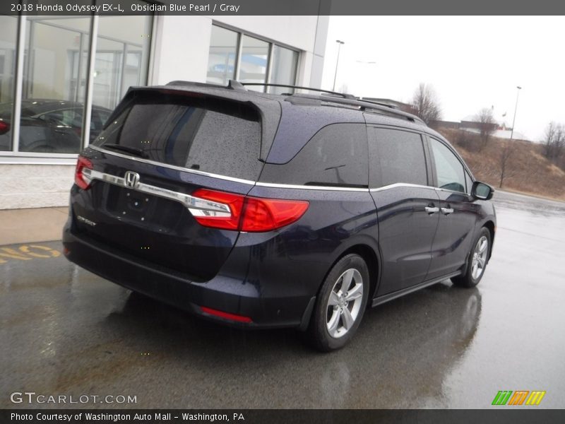 Obsidian Blue Pearl / Gray 2018 Honda Odyssey EX-L