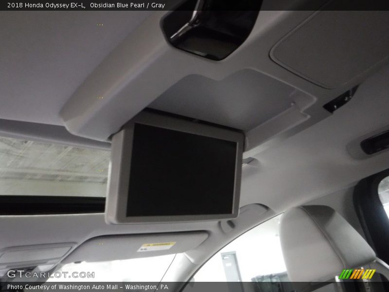 Obsidian Blue Pearl / Gray 2018 Honda Odyssey EX-L