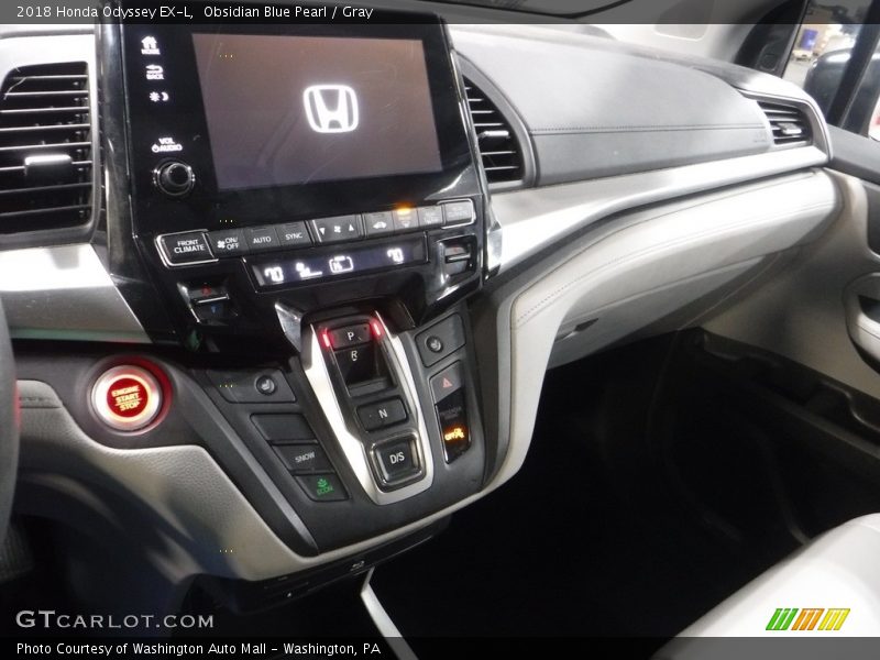 Obsidian Blue Pearl / Gray 2018 Honda Odyssey EX-L
