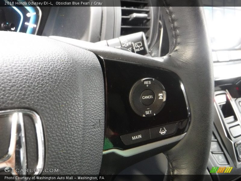 Obsidian Blue Pearl / Gray 2018 Honda Odyssey EX-L