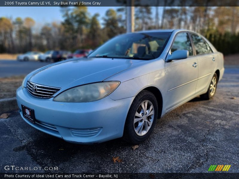 Sky Blue Pearl / Stone Gray 2006 Toyota Camry LE V6