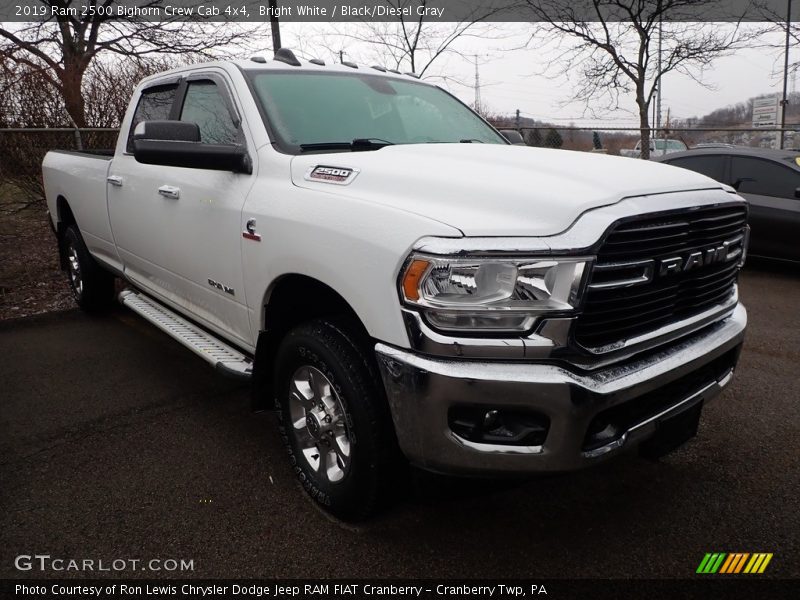Bright White / Black/Diesel Gray 2019 Ram 2500 Bighorn Crew Cab 4x4