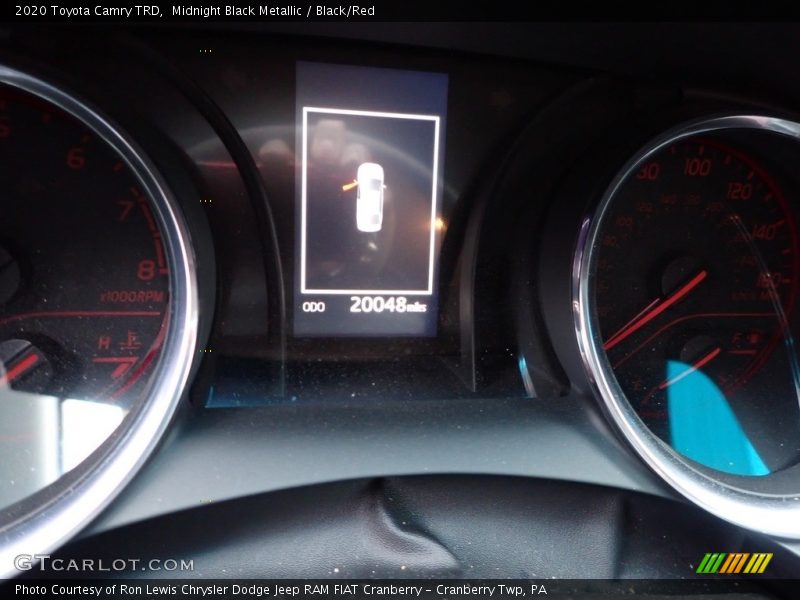 Midnight Black Metallic / Black/Red 2020 Toyota Camry TRD