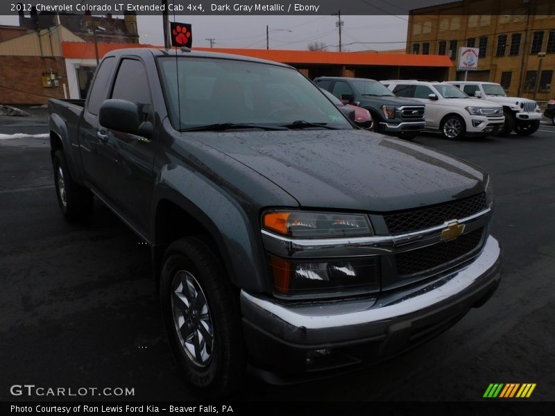 Dark Gray Metallic / Ebony 2012 Chevrolet Colorado LT Extended Cab 4x4