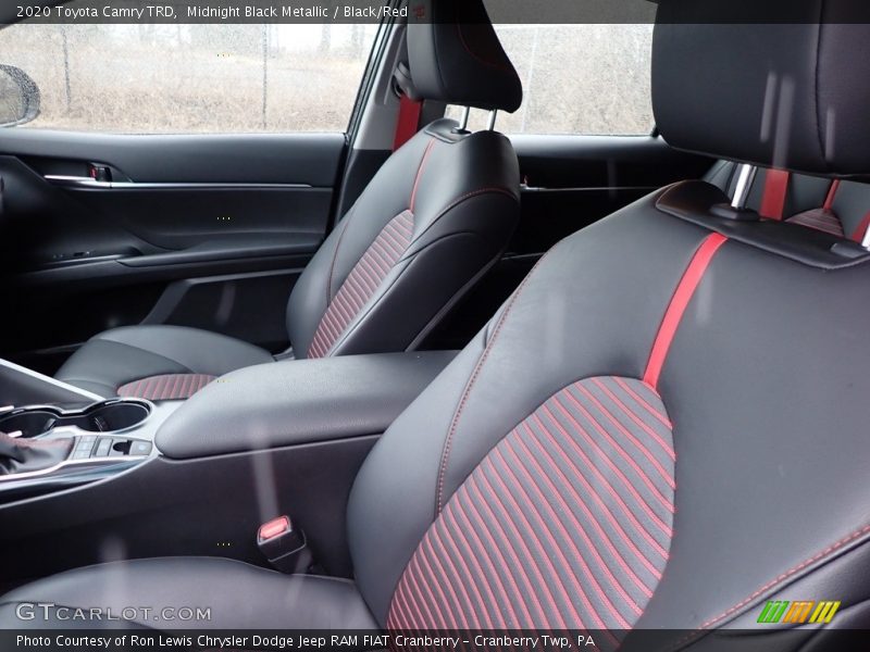 Midnight Black Metallic / Black/Red 2020 Toyota Camry TRD