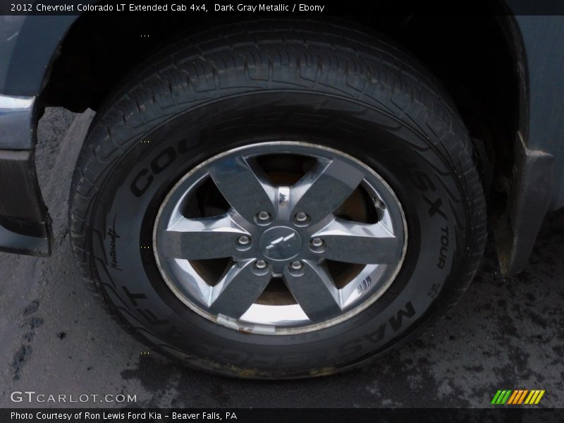 Dark Gray Metallic / Ebony 2012 Chevrolet Colorado LT Extended Cab 4x4