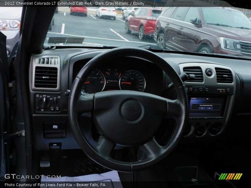 Dark Gray Metallic / Ebony 2012 Chevrolet Colorado LT Extended Cab 4x4
