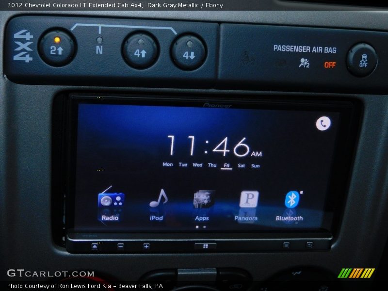 Dark Gray Metallic / Ebony 2012 Chevrolet Colorado LT Extended Cab 4x4