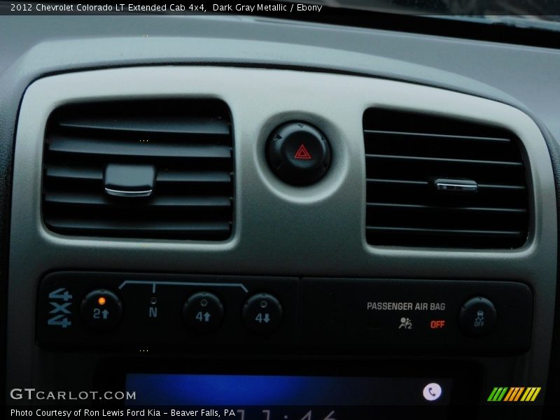 Dark Gray Metallic / Ebony 2012 Chevrolet Colorado LT Extended Cab 4x4