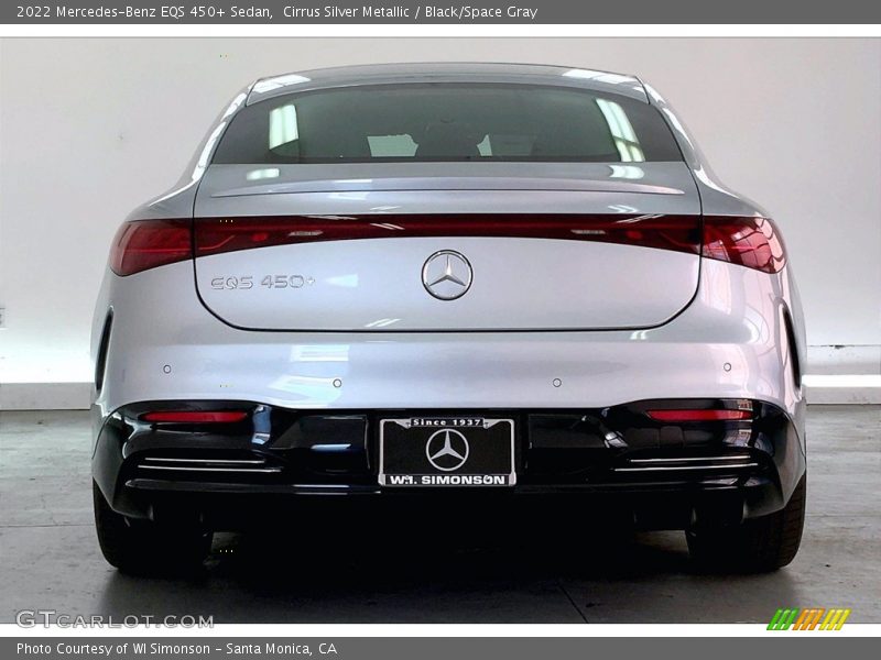 Cirrus Silver Metallic / Black/Space Gray 2022 Mercedes-Benz EQS 450+ Sedan