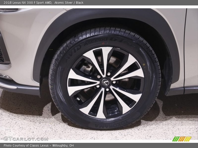 Atomic Silver / Black 2018 Lexus NX 300 F Sport AWD