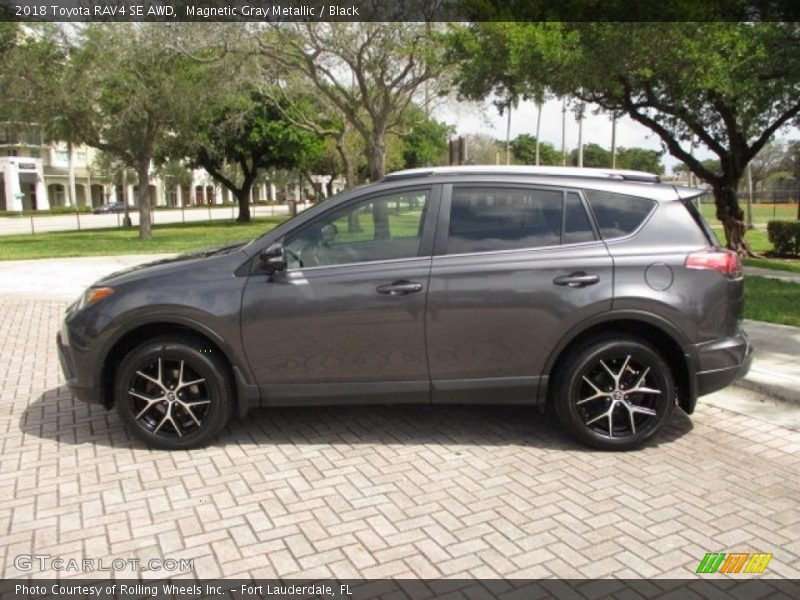 Magnetic Gray Metallic / Black 2018 Toyota RAV4 SE AWD
