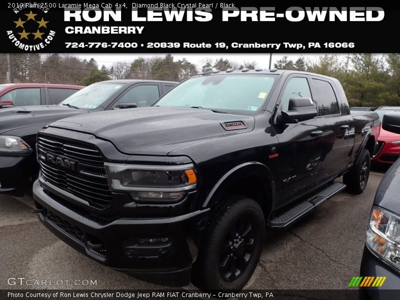 Diamond Black Crystal Pearl / Black 2019 Ram 2500 Laramie Mega Cab 4x4