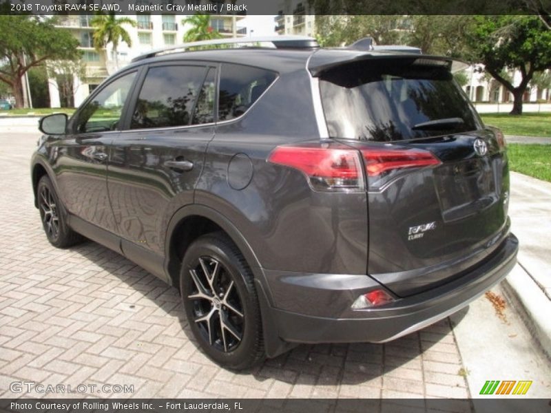 Magnetic Gray Metallic / Black 2018 Toyota RAV4 SE AWD