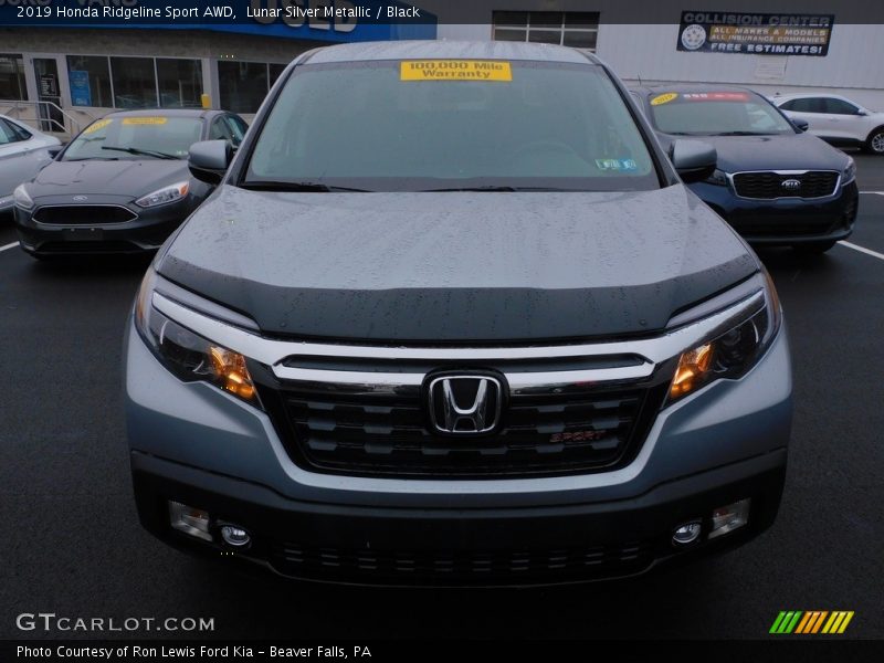 Lunar Silver Metallic / Black 2019 Honda Ridgeline Sport AWD