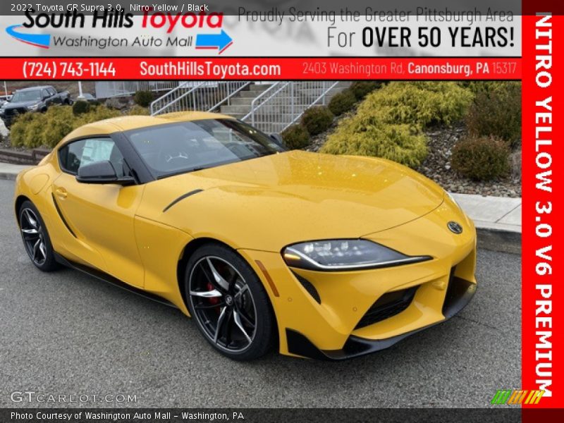 Nitro Yellow / Black 2022 Toyota GR Supra 3.0