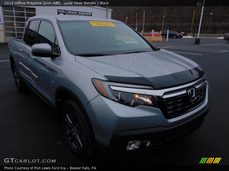Lunar Silver Metallic / Black 2019 Honda Ridgeline Sport AWD