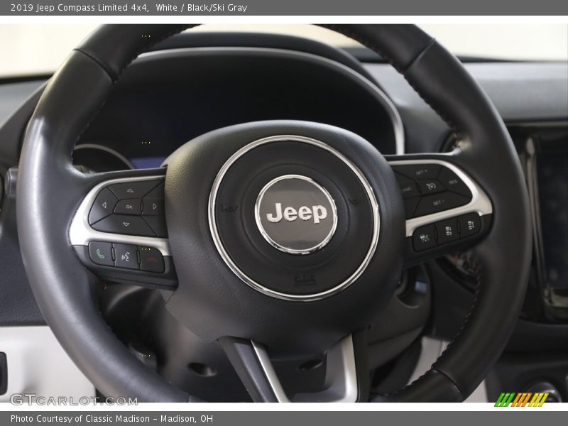 White / Black/Ski Gray 2019 Jeep Compass Limited 4x4