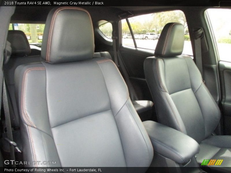 Magnetic Gray Metallic / Black 2018 Toyota RAV4 SE AWD
