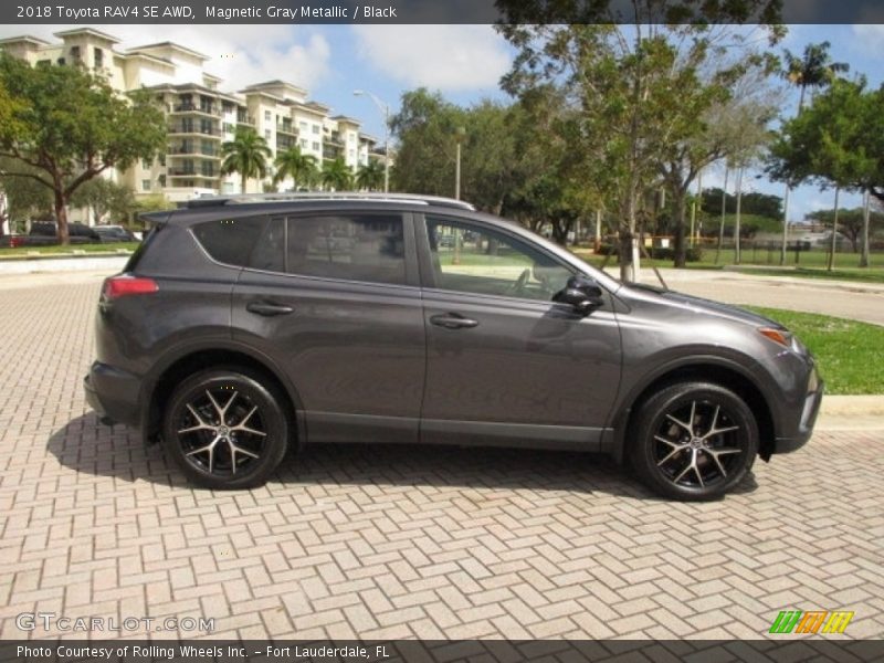 Magnetic Gray Metallic / Black 2018 Toyota RAV4 SE AWD
