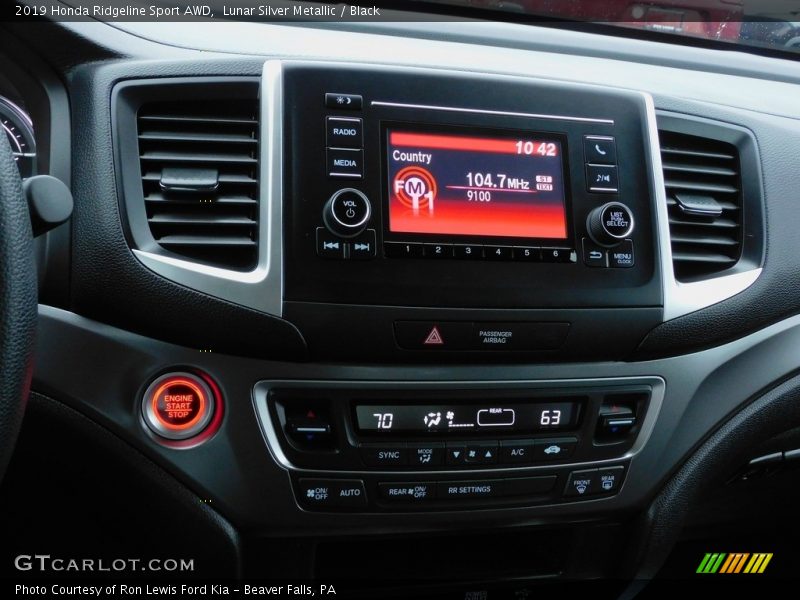 Lunar Silver Metallic / Black 2019 Honda Ridgeline Sport AWD