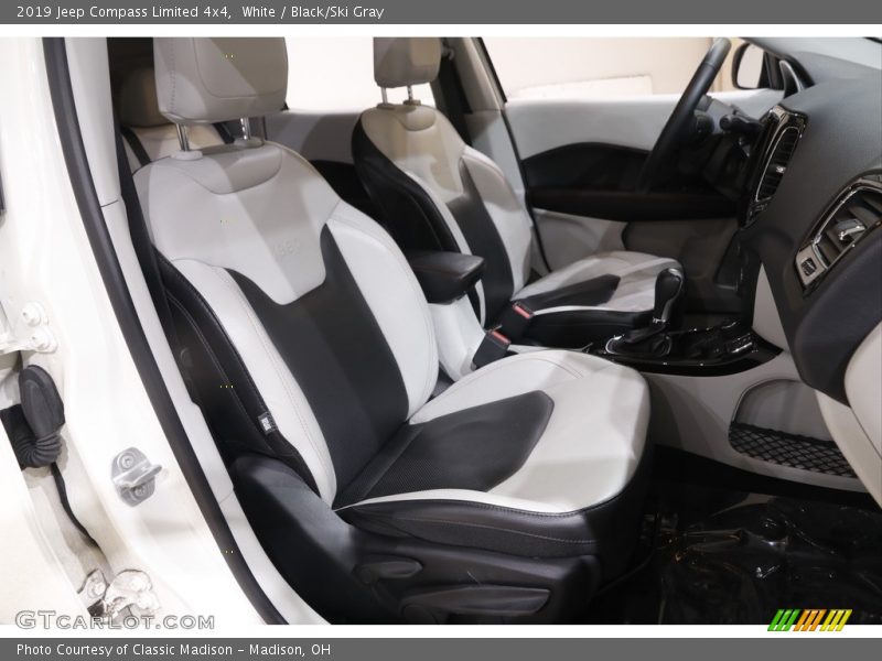 White / Black/Ski Gray 2019 Jeep Compass Limited 4x4