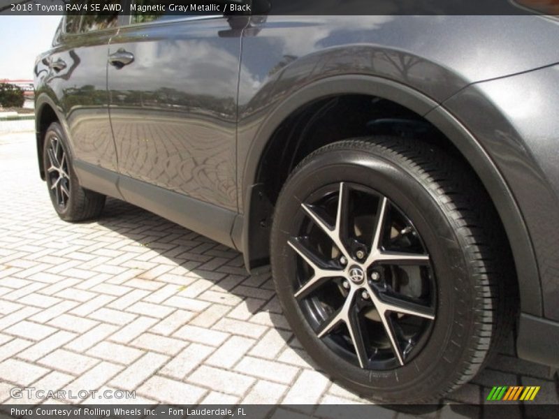 Magnetic Gray Metallic / Black 2018 Toyota RAV4 SE AWD