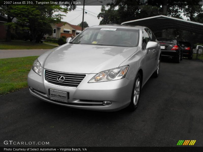 Tungsten Silver Metallic / Black 2007 Lexus ES 350