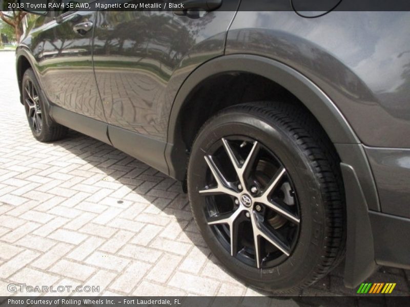 Magnetic Gray Metallic / Black 2018 Toyota RAV4 SE AWD