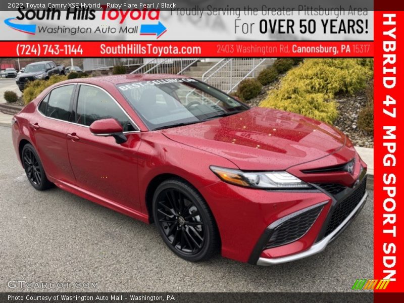 Ruby Flare Pearl / Black 2022 Toyota Camry XSE Hybrid