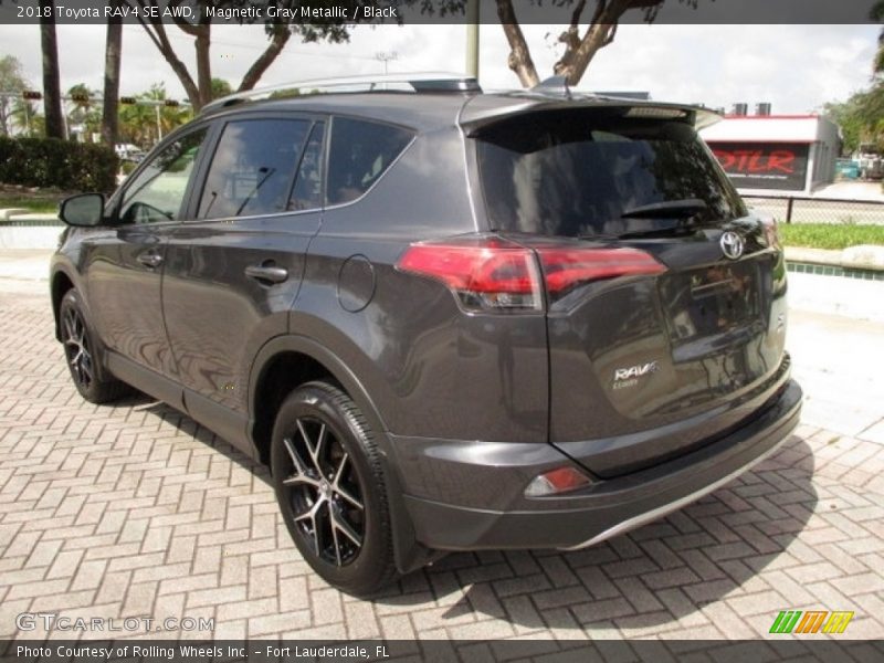 Magnetic Gray Metallic / Black 2018 Toyota RAV4 SE AWD
