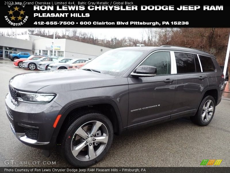 Baltic Gray Metallic / Global Black 2022 Jeep Grand Cherokee L Limited 4x4