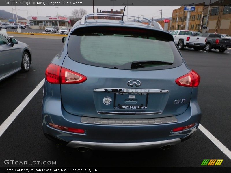 Hagane Blue / Wheat 2017 Infiniti QX50 AWD