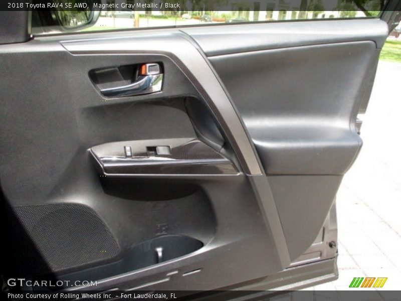 Magnetic Gray Metallic / Black 2018 Toyota RAV4 SE AWD