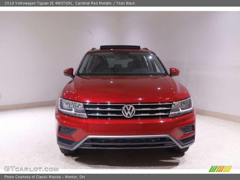 Cardinal Red Metallic / Titan Black 2019 Volkswagen Tiguan SE 4MOTION