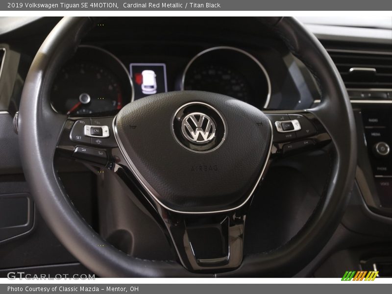 Cardinal Red Metallic / Titan Black 2019 Volkswagen Tiguan SE 4MOTION