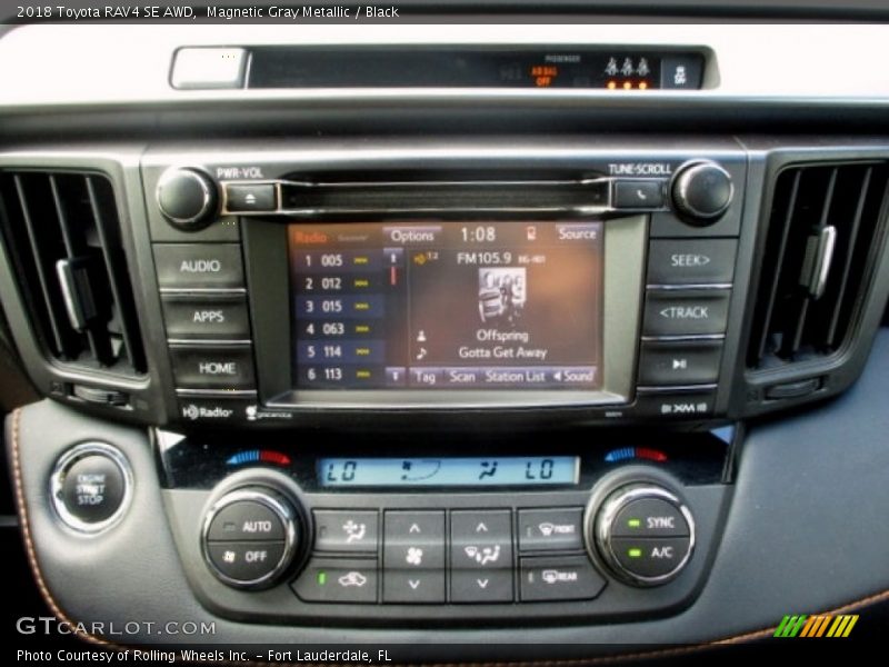 Magnetic Gray Metallic / Black 2018 Toyota RAV4 SE AWD