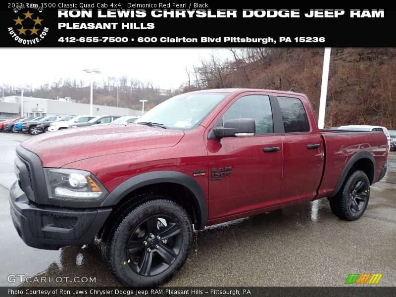 Delmonico Red Pearl / Black 2022 Ram 1500 Classic Quad Cab 4x4