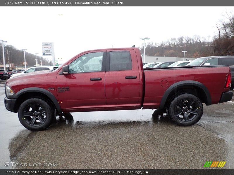 Delmonico Red Pearl / Black 2022 Ram 1500 Classic Quad Cab 4x4