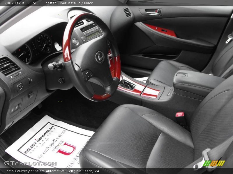 Tungsten Silver Metallic / Black 2007 Lexus ES 350