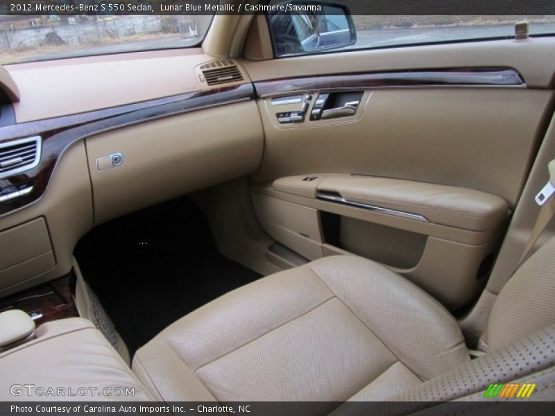 Lunar Blue Metallic / Cashmere/Savanna 2012 Mercedes-Benz S 550 Sedan