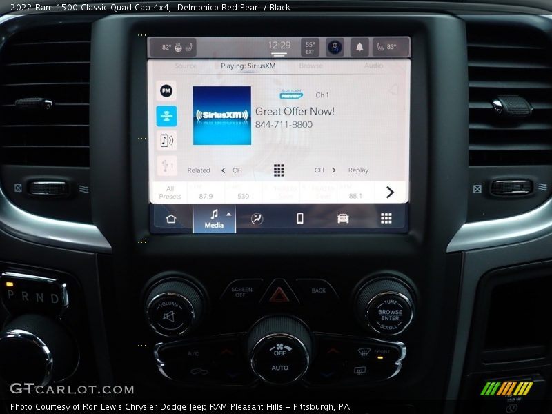 Delmonico Red Pearl / Black 2022 Ram 1500 Classic Quad Cab 4x4