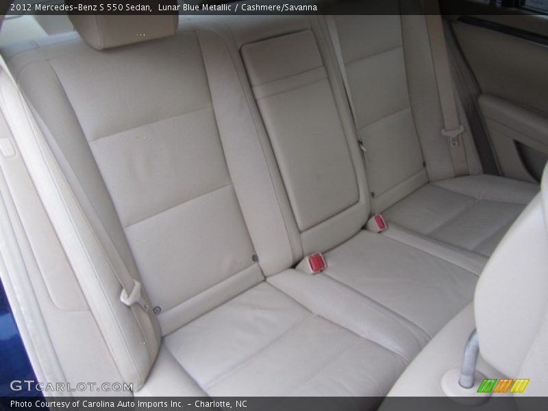 Lunar Blue Metallic / Cashmere/Savanna 2012 Mercedes-Benz S 550 Sedan