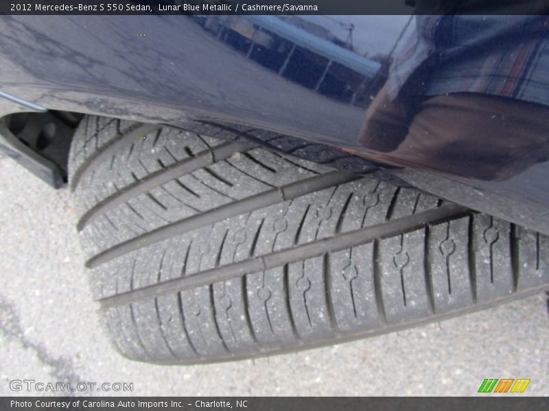 Lunar Blue Metallic / Cashmere/Savanna 2012 Mercedes-Benz S 550 Sedan