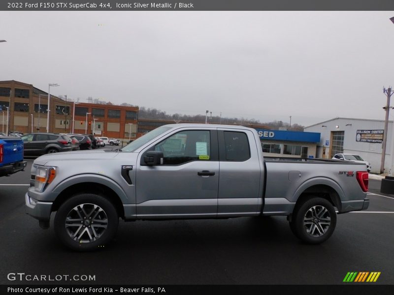 Iconic Silver Metallic / Black 2022 Ford F150 STX SuperCab 4x4